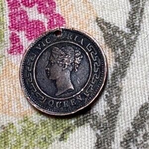 🇱🇰 1890 Ceylon Quarter Cent — Queen Victoria — British Colonial Copper — With